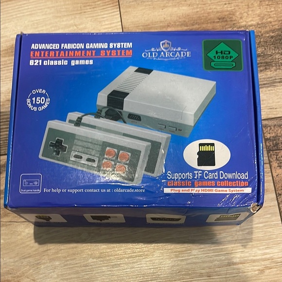 621 Classic Games Nintendo Mini Retro Plug and Play Gaming System & 2 Remotes - Picture 1 of 2